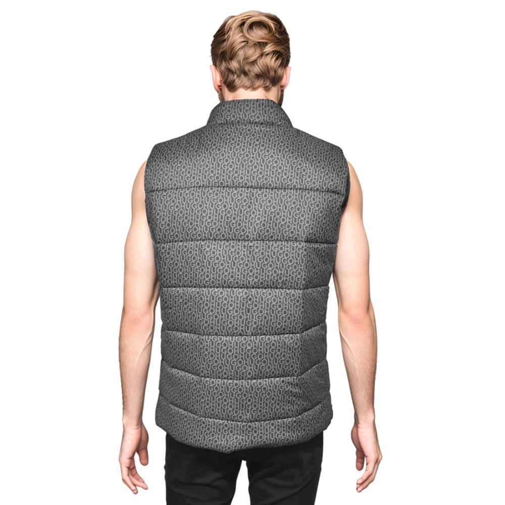 Hugo Boss Dark Grey Premium Sleeveless Jacket-thumb-2
