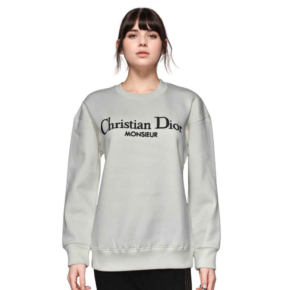 Christian Dior White Premium Quality Sweatshirt-1