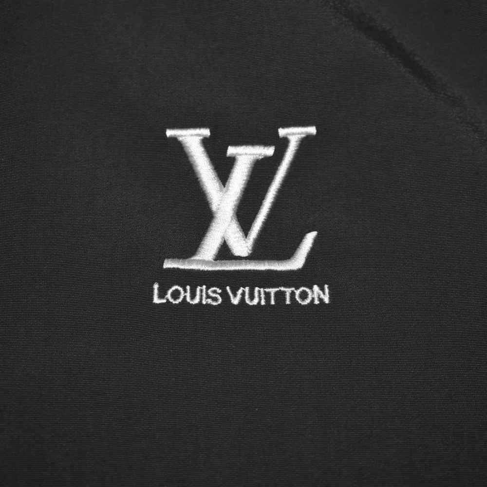 Louis Vuitton Embroidered logo Black Premium Jacket-3
