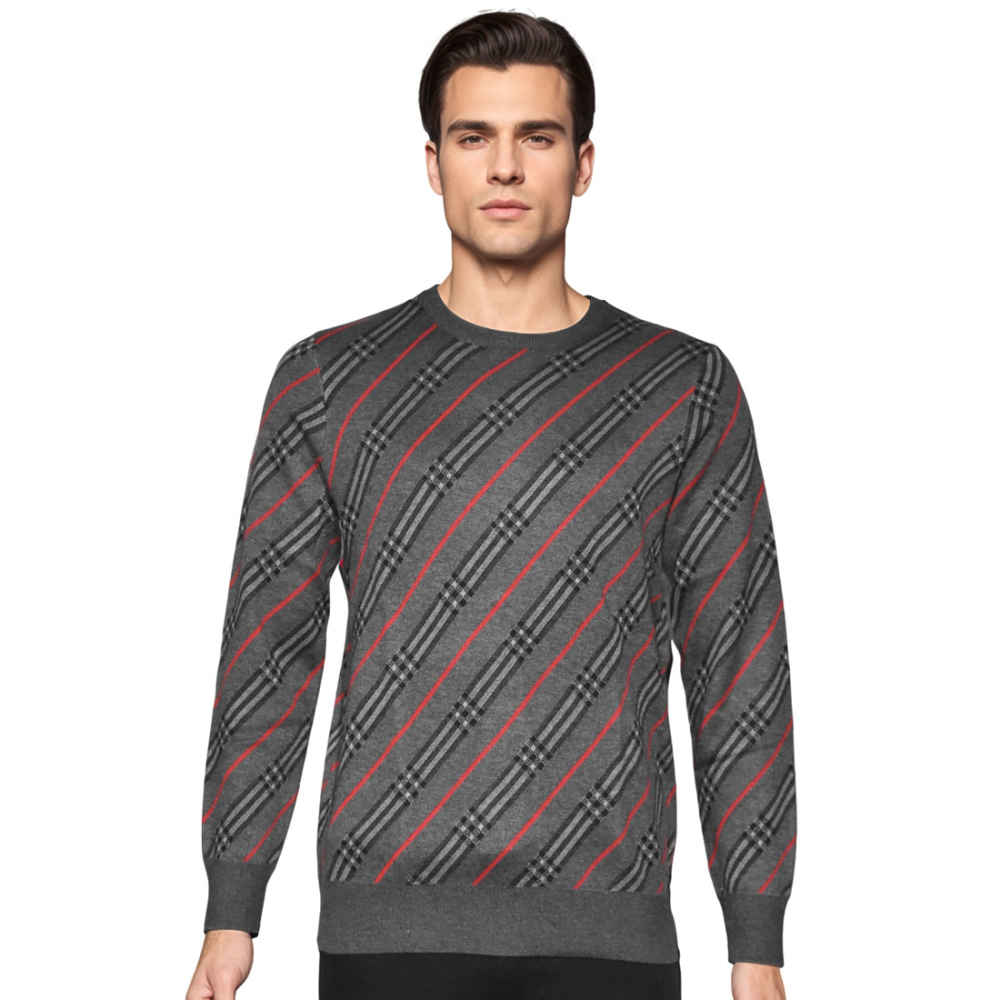 Burberry Grey Authentic Quality Pullover-1