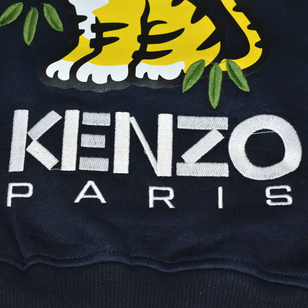 Kenzo Paris logo Print Blue Premium Tracksuit-3