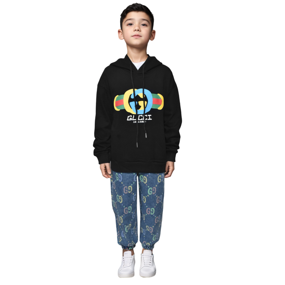Gucci Black Premium Luxury Kids Tracksuit-thumb-0