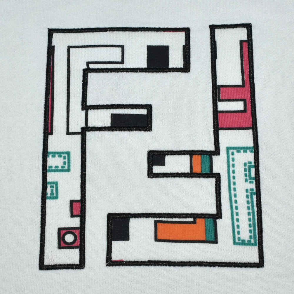 Fendi Print White High-End Quality Kids Co-Ord Set-thumb-3