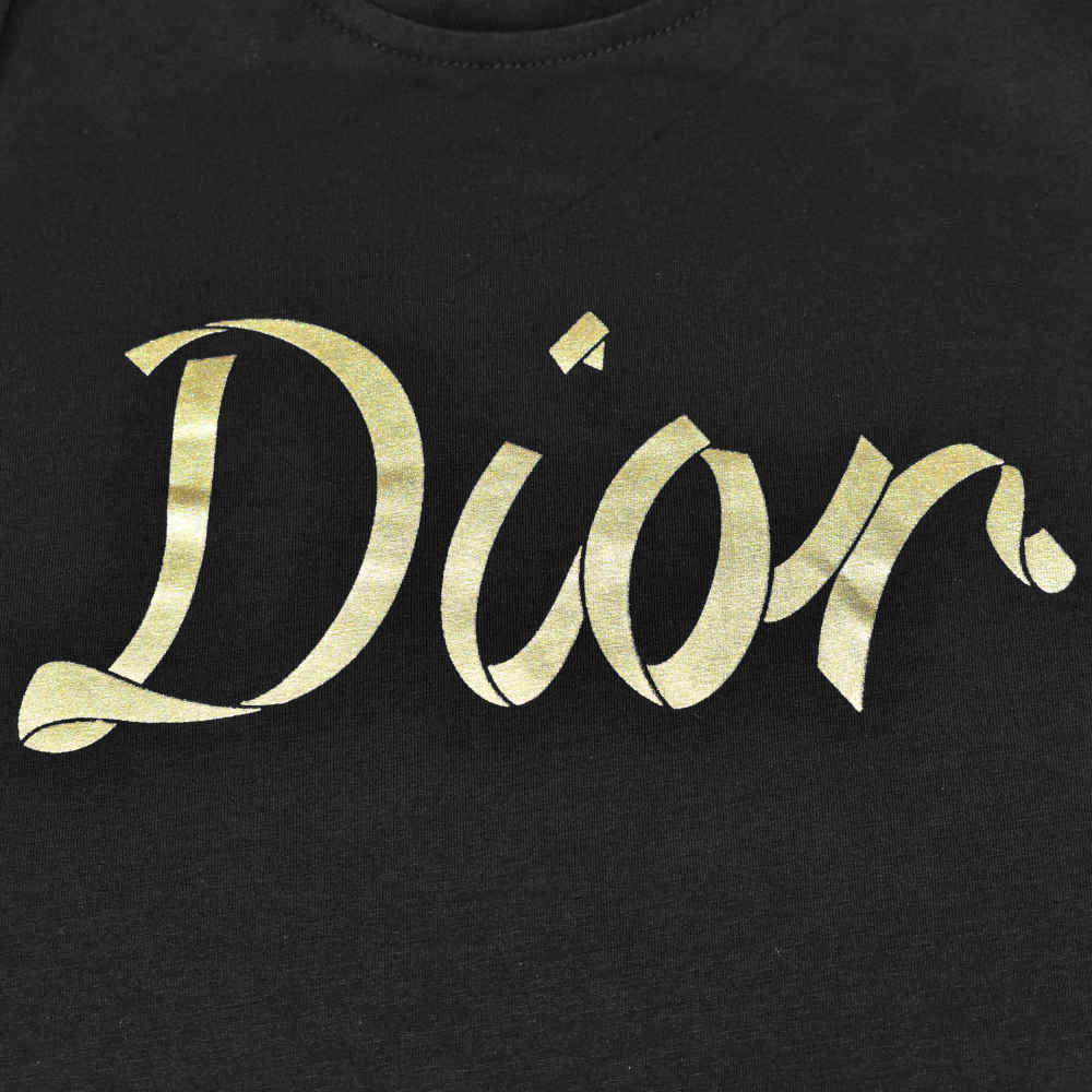 Dior Black Premium Quality Kids Co-ord Set-thumb-3