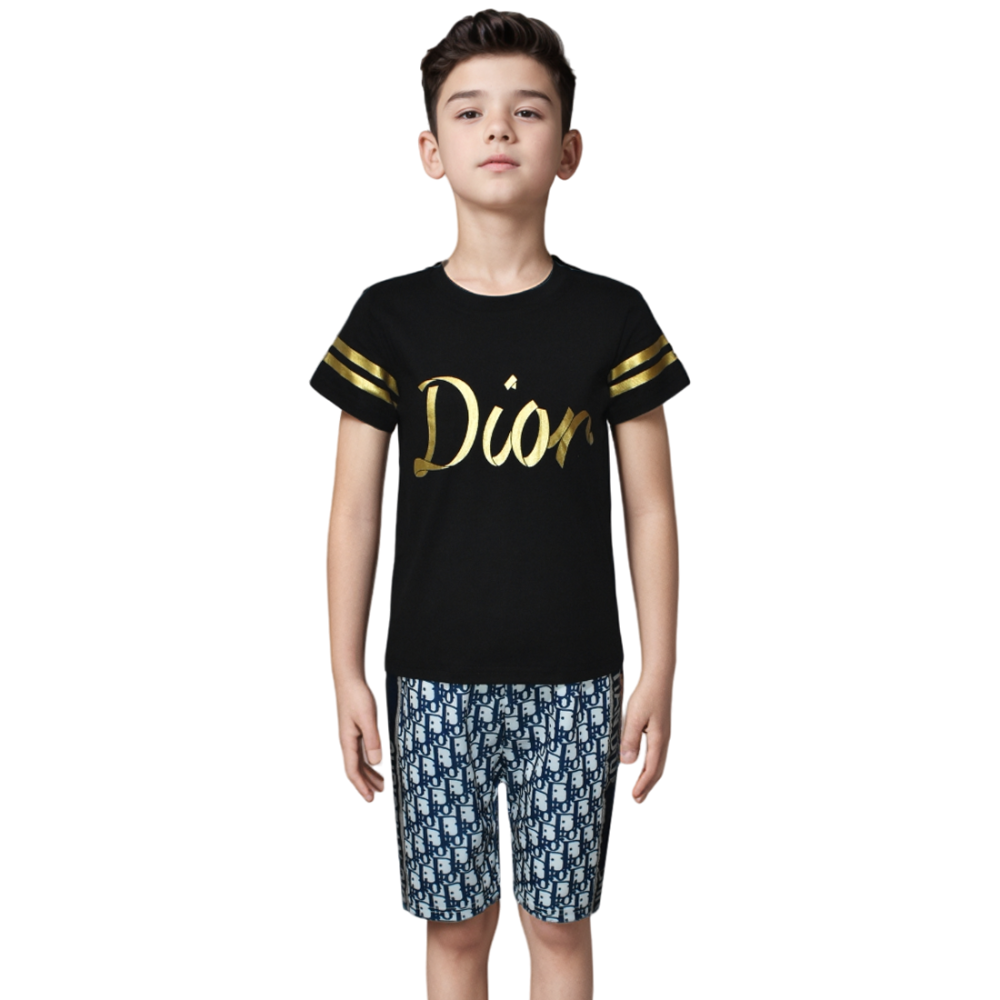 Dior Black Premium Quality Kids Co-ord Set-thumb-0
