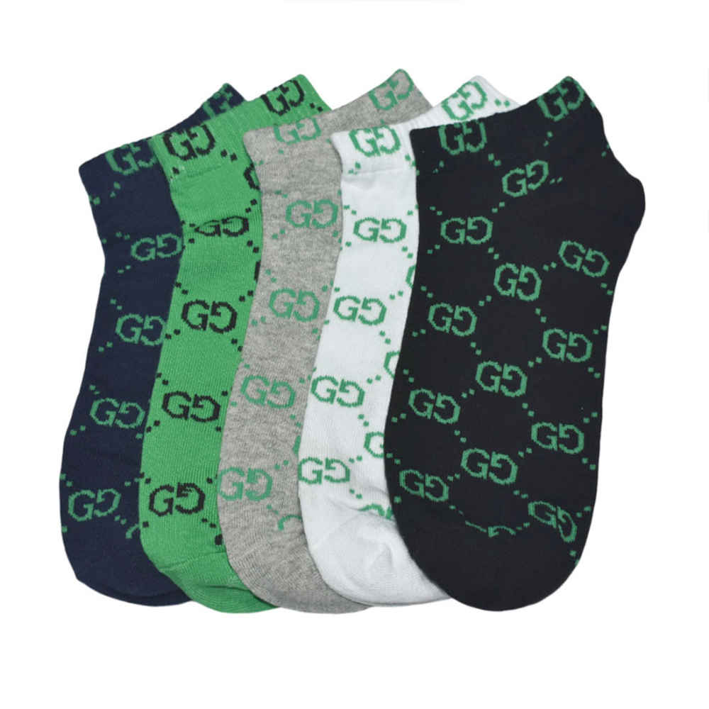 Gucci Embroidered logo Low Ankle Socks - Pack of 5-1