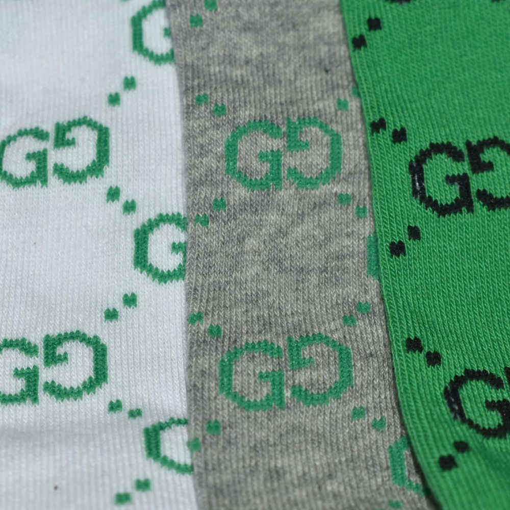 Gucci Embroidered logo Low Ankle Socks - Pack of 5-3