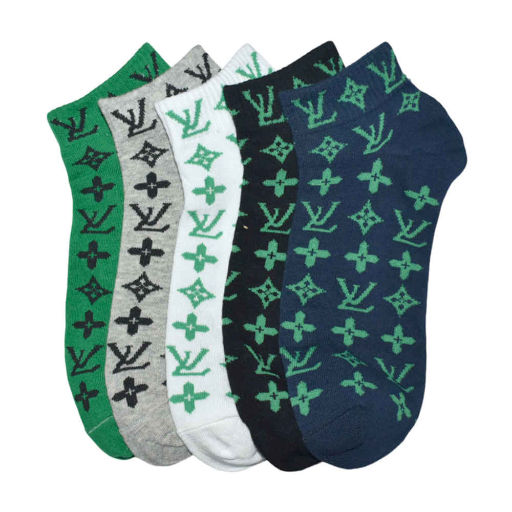 Louis Vuitton Monogram Premium Low Ankle Socks - Pack of 5-1