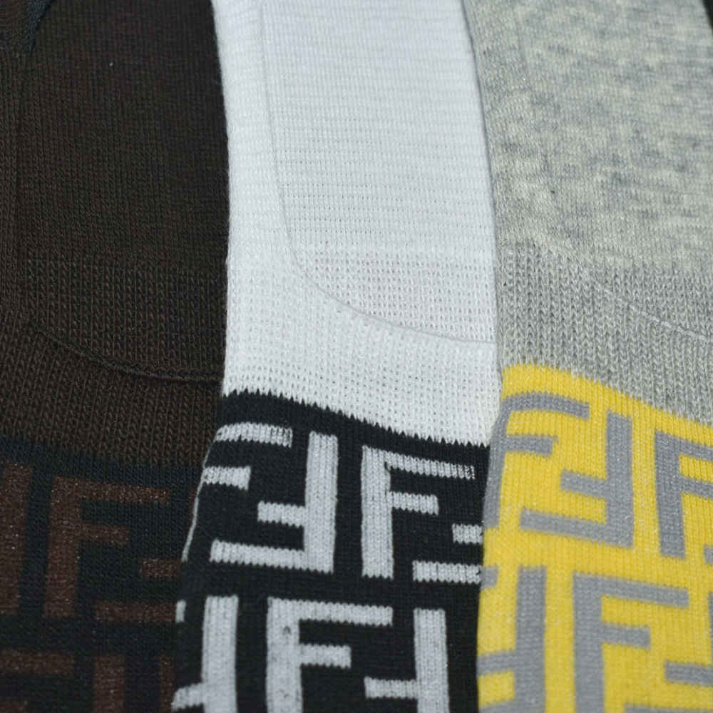 Fendi Premium Quality Loafer Socks - Pack of 5-3