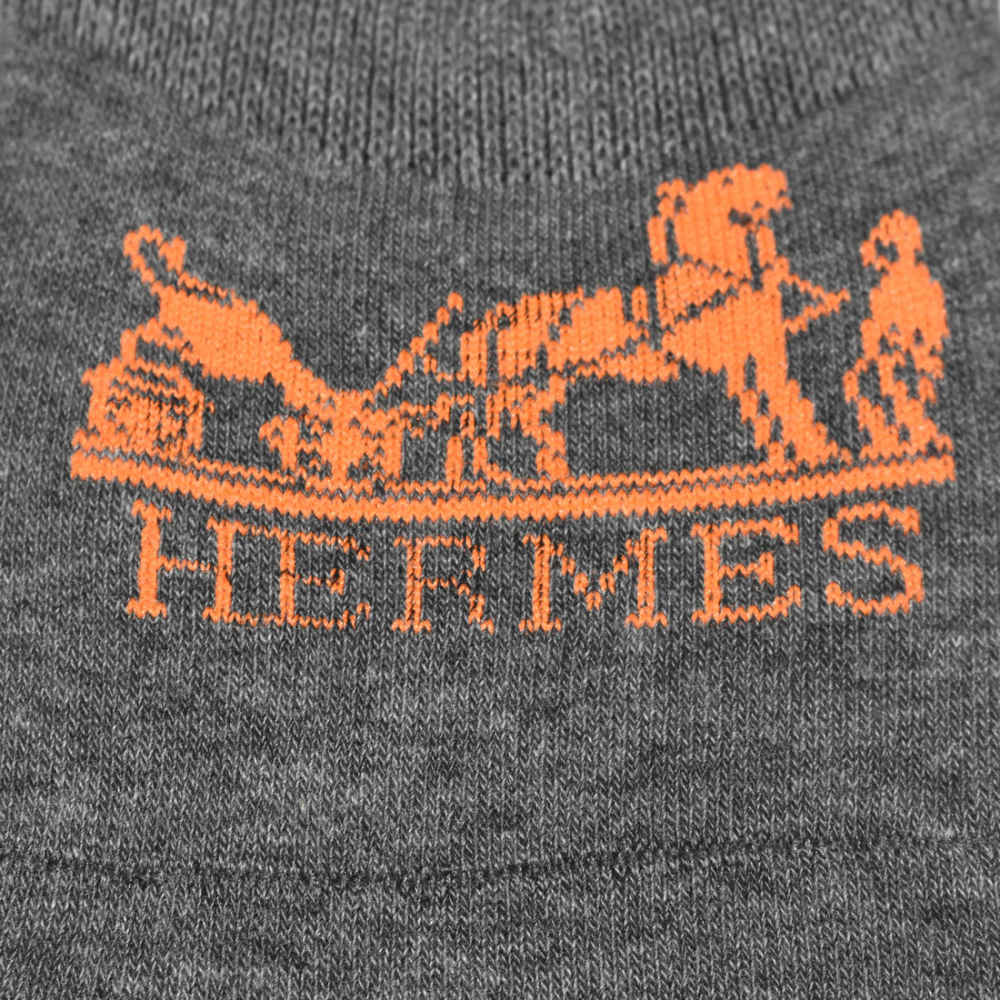 Hermes Embroidered logo No Show Premium Quality Socks-thumb-2