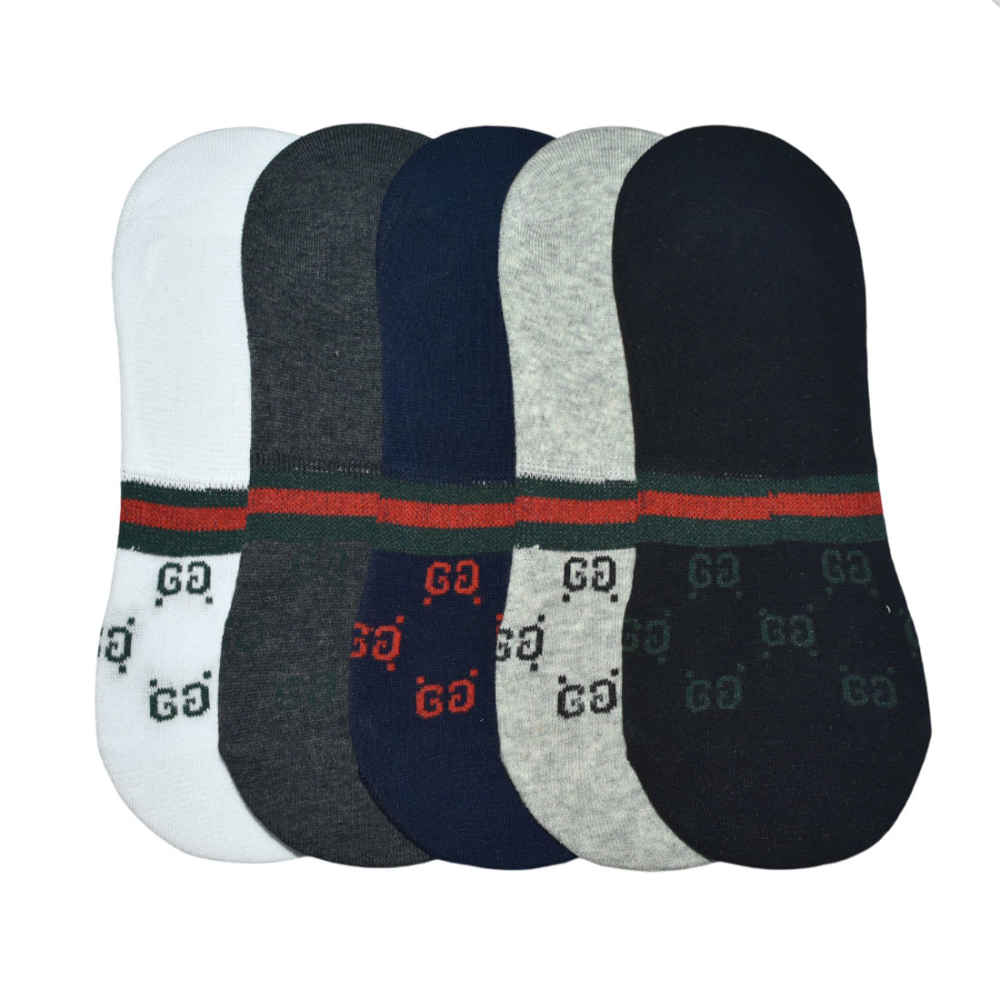 Gucci Premium Quality No Show Socks - Pack of 5-thumb-1