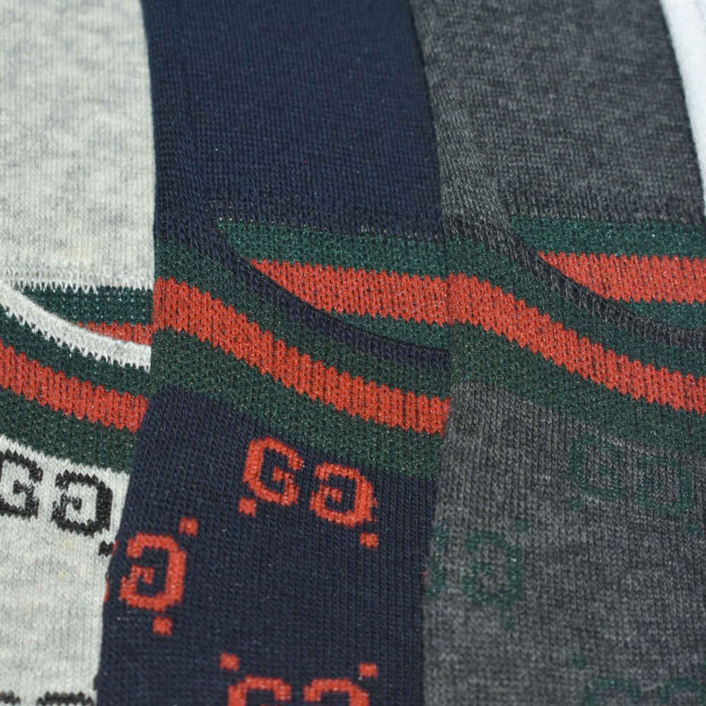 Gucci Premium Quality No Show Socks - Pack of 5-thumb-3