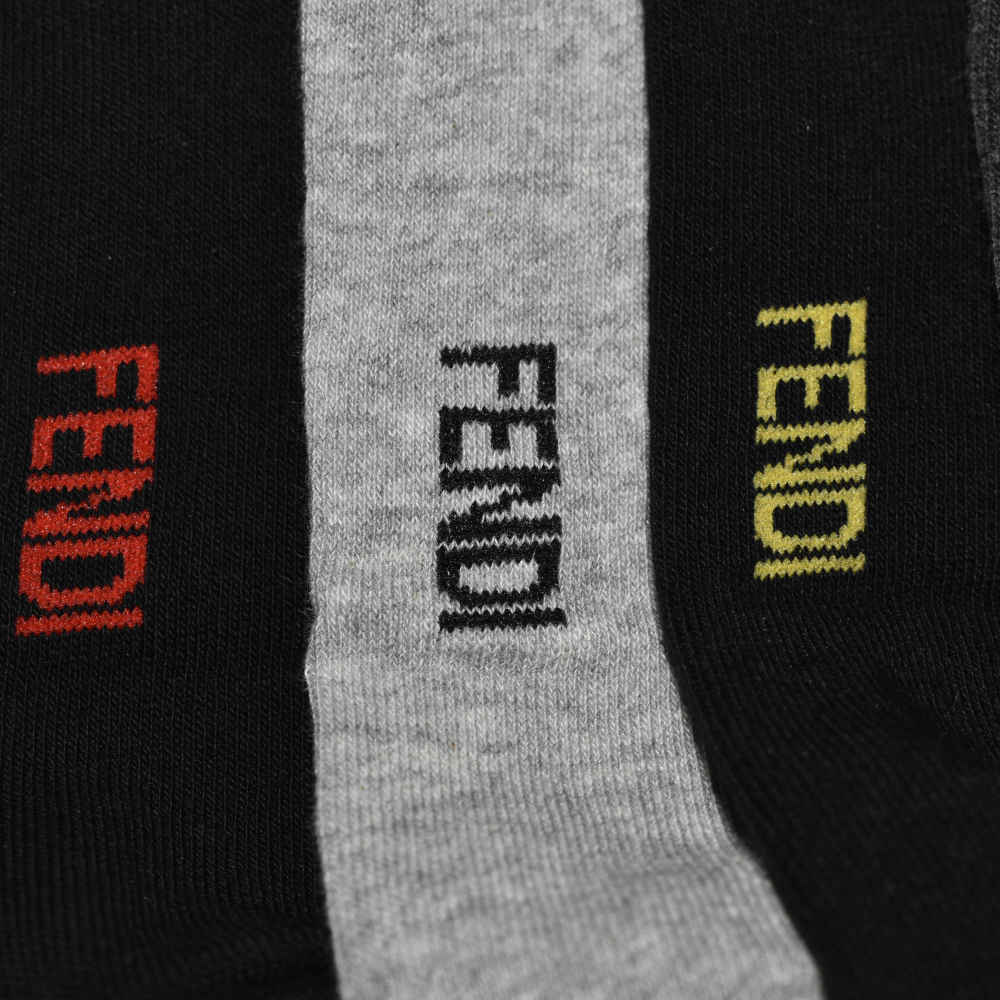 Fendi Premium Quality Low Cut Socks - Pack of 5-3