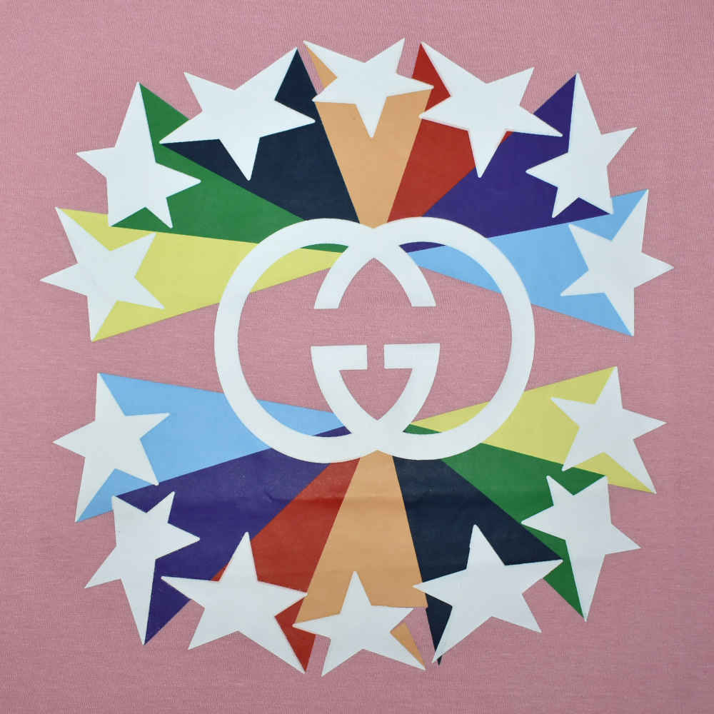 Gucci Pink Premium Luxury Cotton T-shirt-3