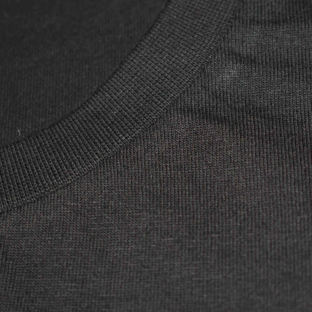 Gucci Black Premium Velvet Crew Neck T-shirt-thumb-4