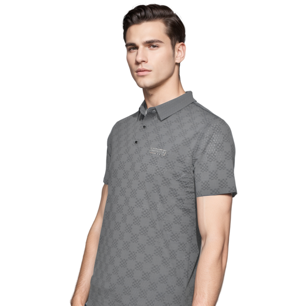 Burberry Grey Premium Quality Mens T-shirt-2