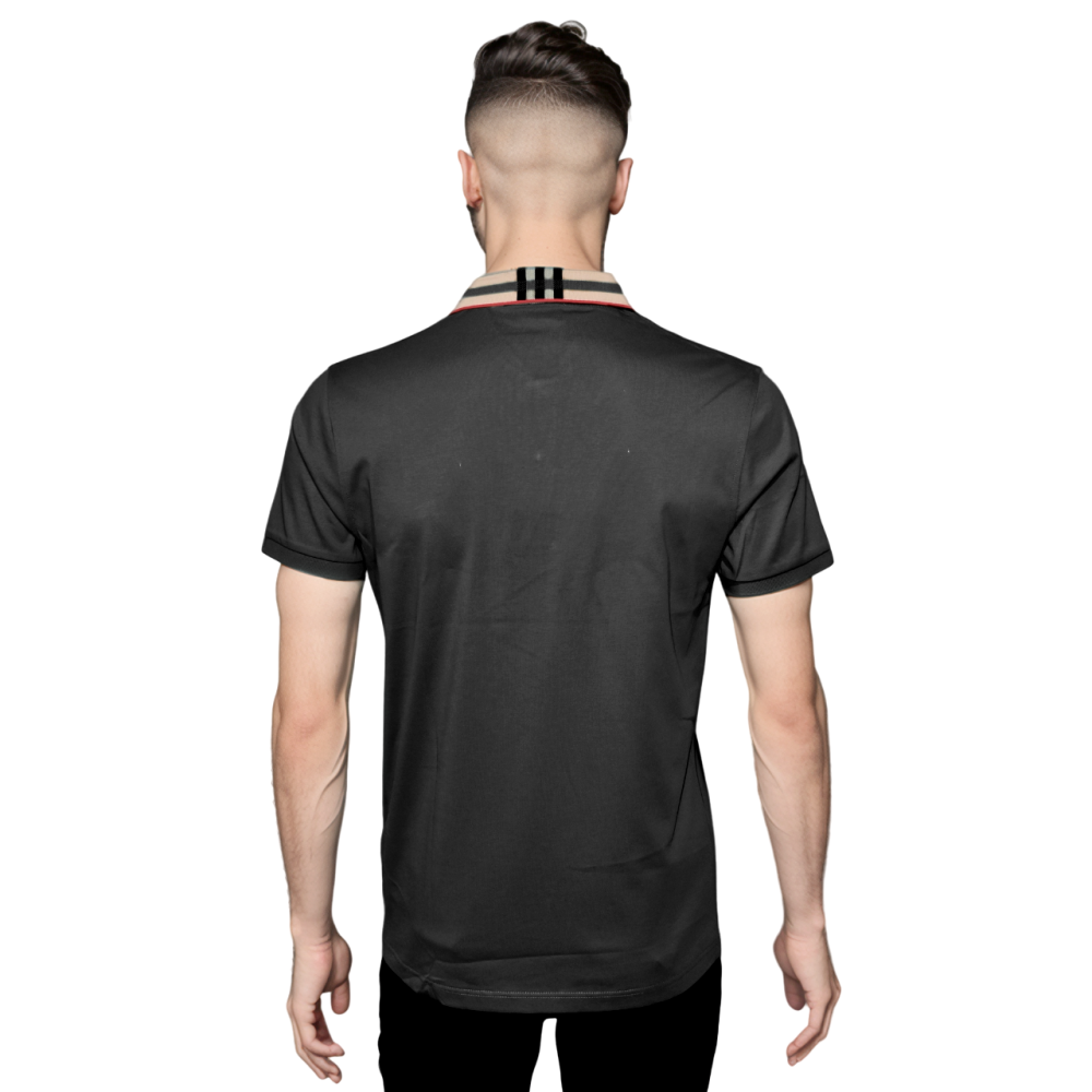 Burberry Black Premium Luxury Polo T-shirt-thumb-1