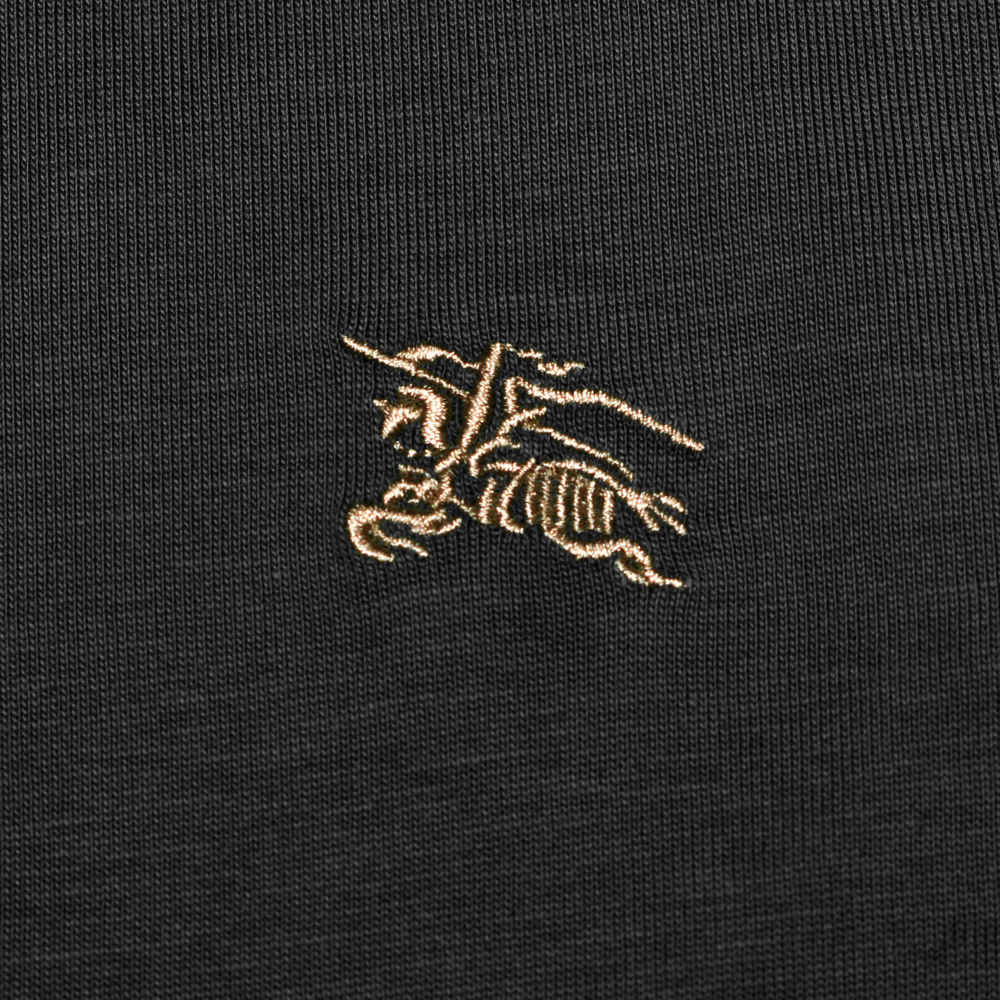 Burberry Black Premium Luxury Polo T-shirt-thumb-3