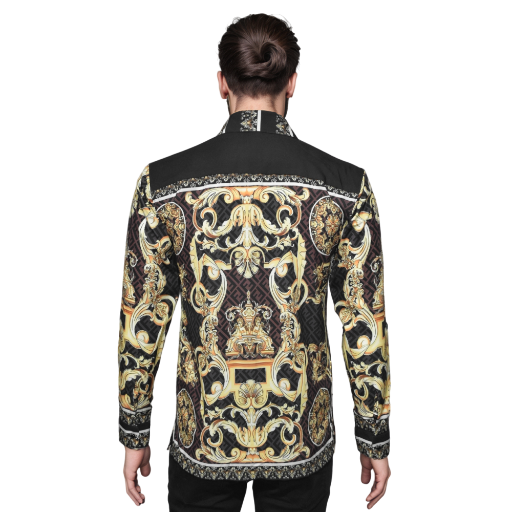 Fendi Golden Brown Premium Shirt-1