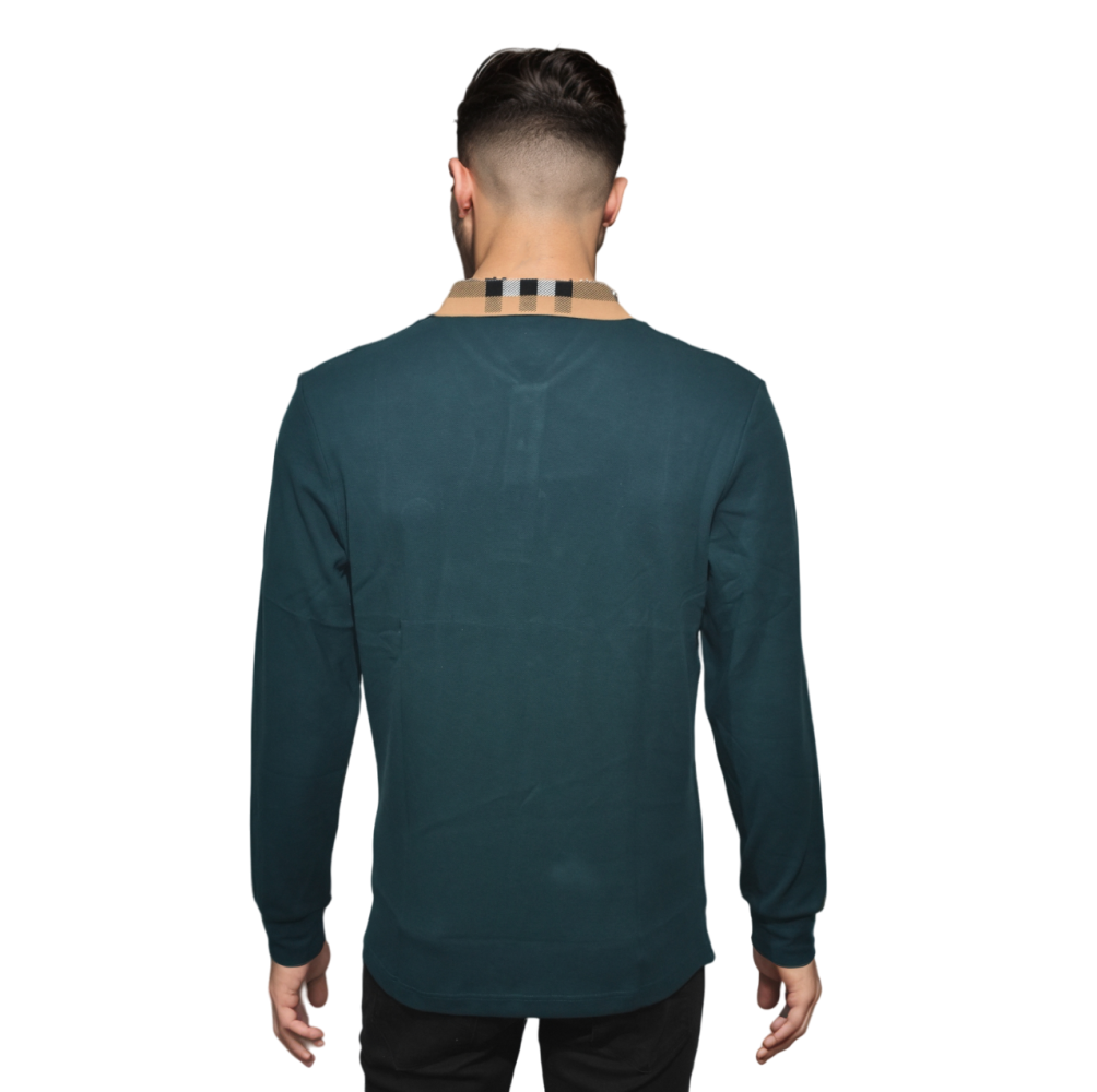 Burberry TB Embroidery Green Authentic Polo T-shirt-1