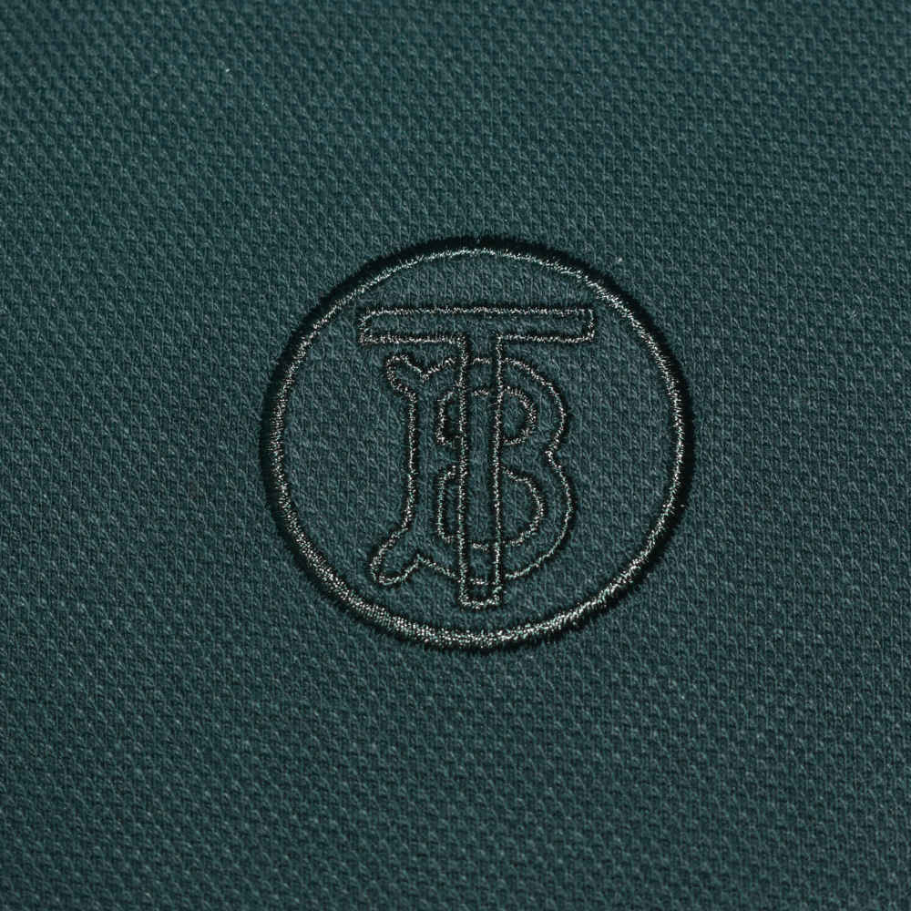 Burberry TB Embroidery Green Authentic Polo T-shirt-3