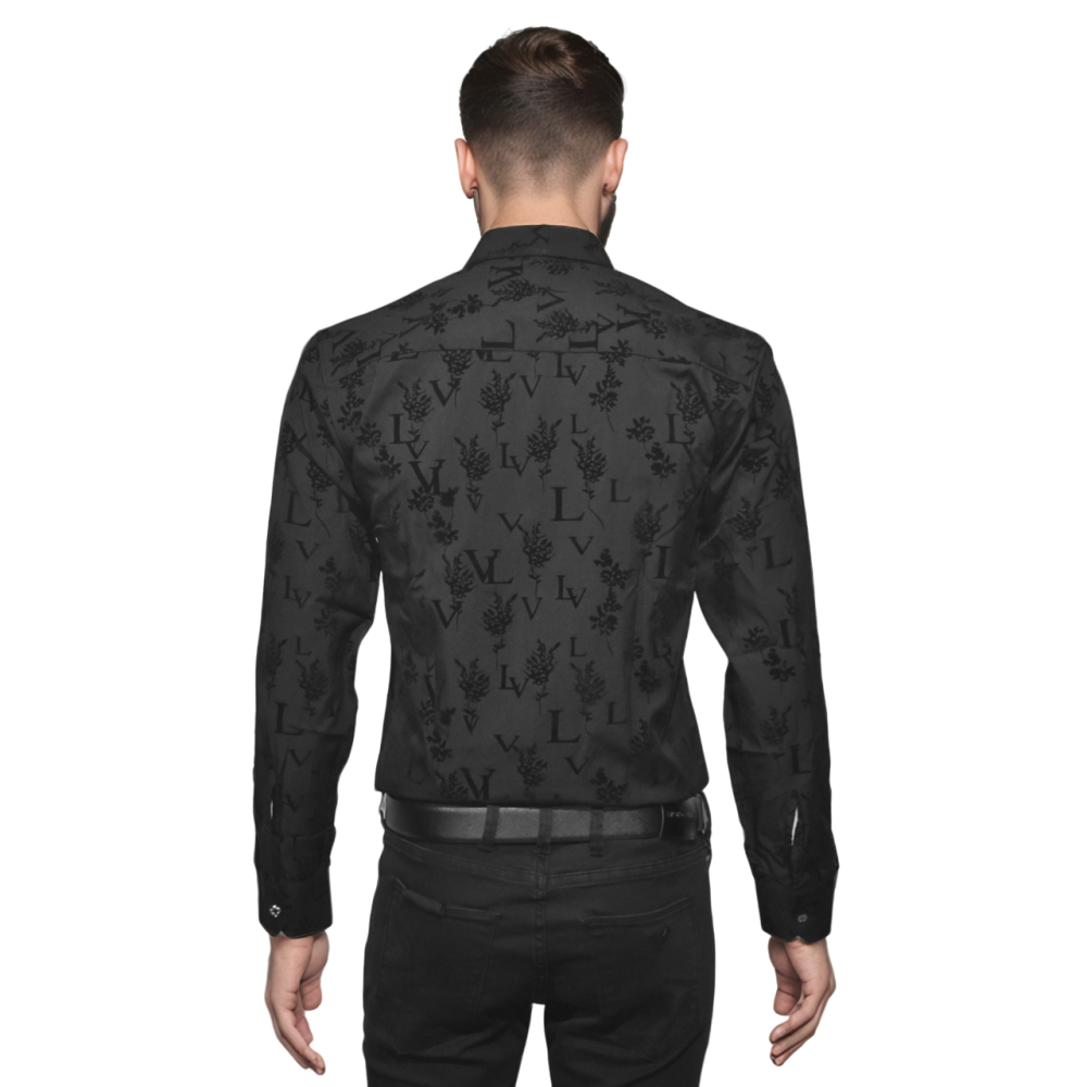 Louis Vuitton Black Premium Quality Designer Shirt-1