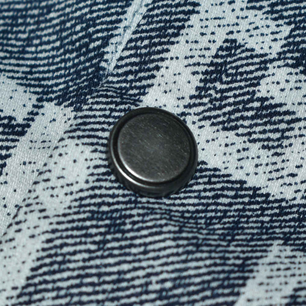 Fendi Logo Print Blue Premium Shirt-3