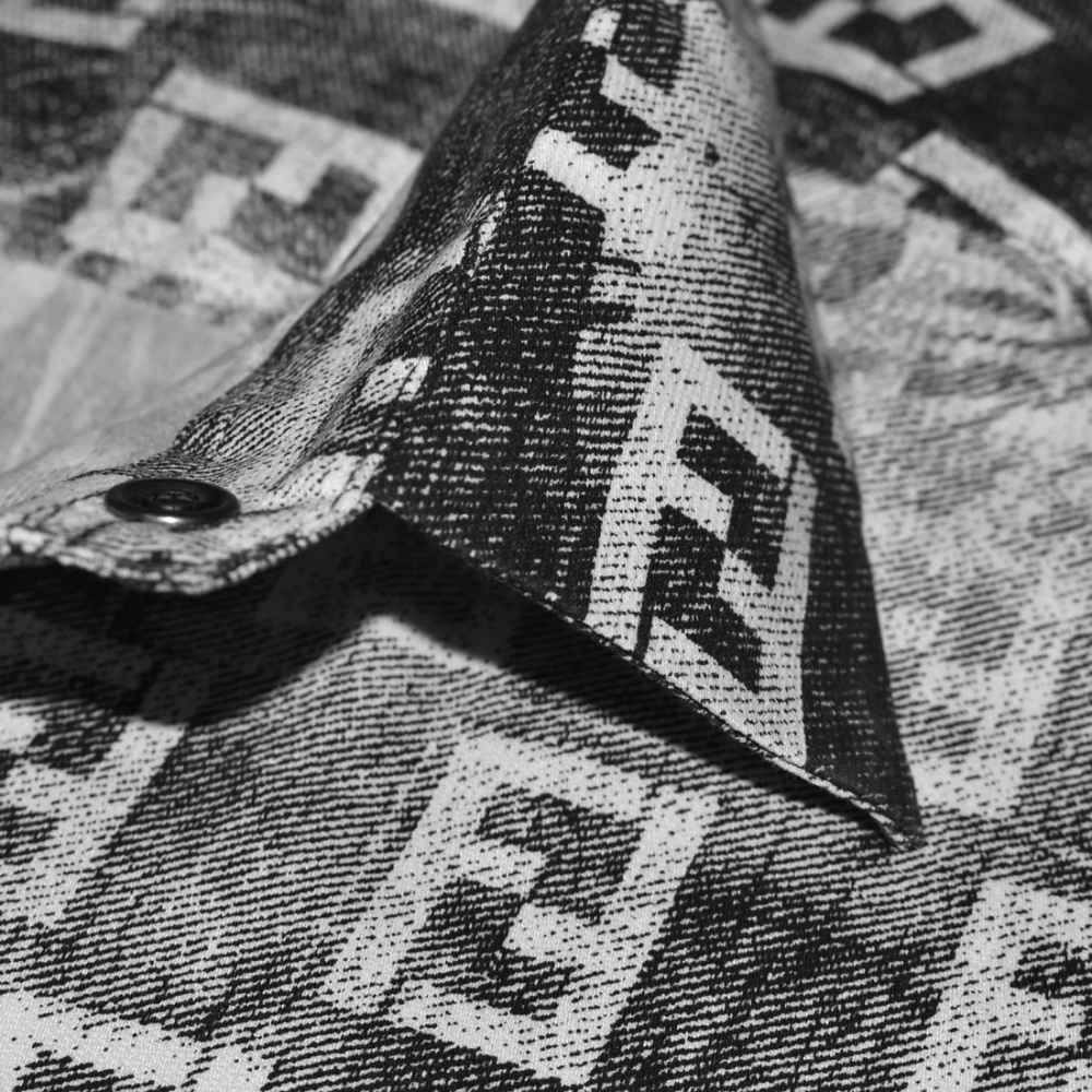 Fendi Logo Print Black Premium Shirt-thumb-4