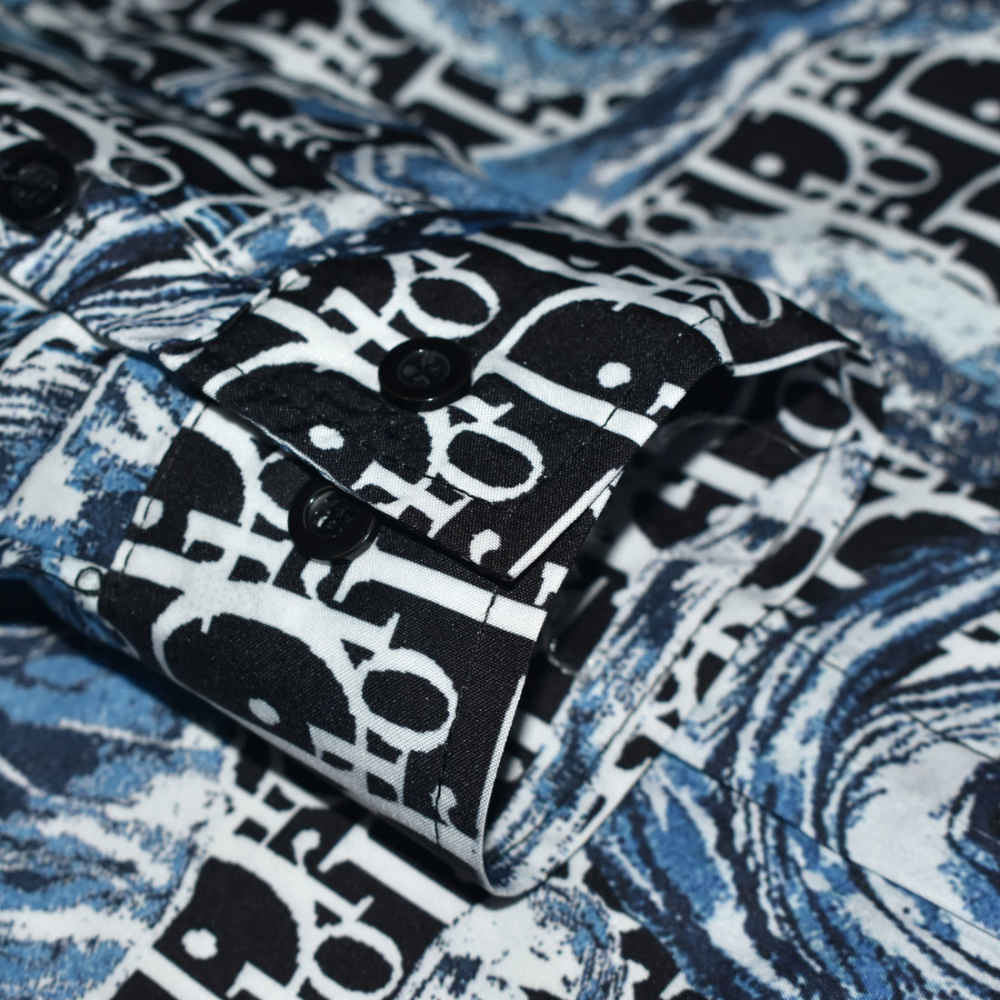Dior Black & Blue Premium Quality Shirt-5