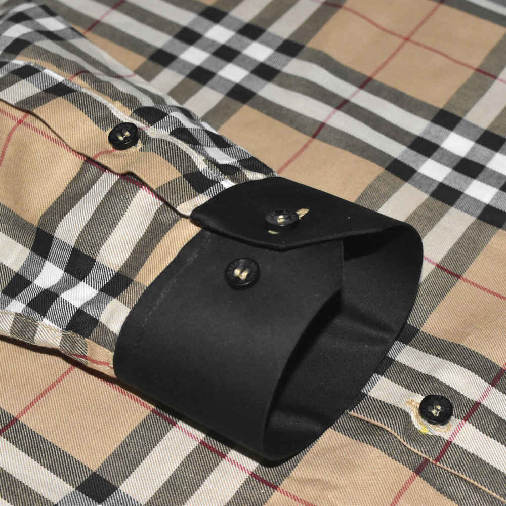 Burberry Brown Check TB Embroidery Premium Shirt-5