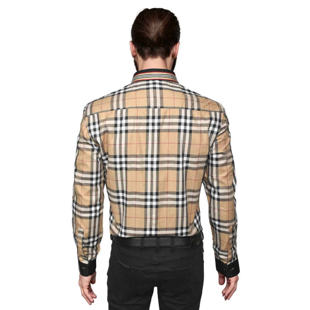 Burberry Brown Check TB Embroidery Premium Shirt-1