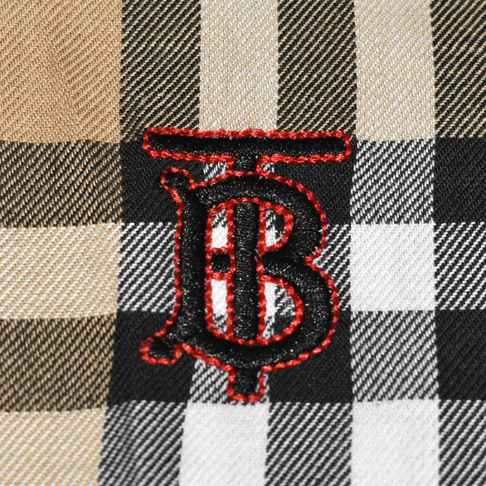 Burberry Brown Check TB Embroidery Premium Shirt-3
