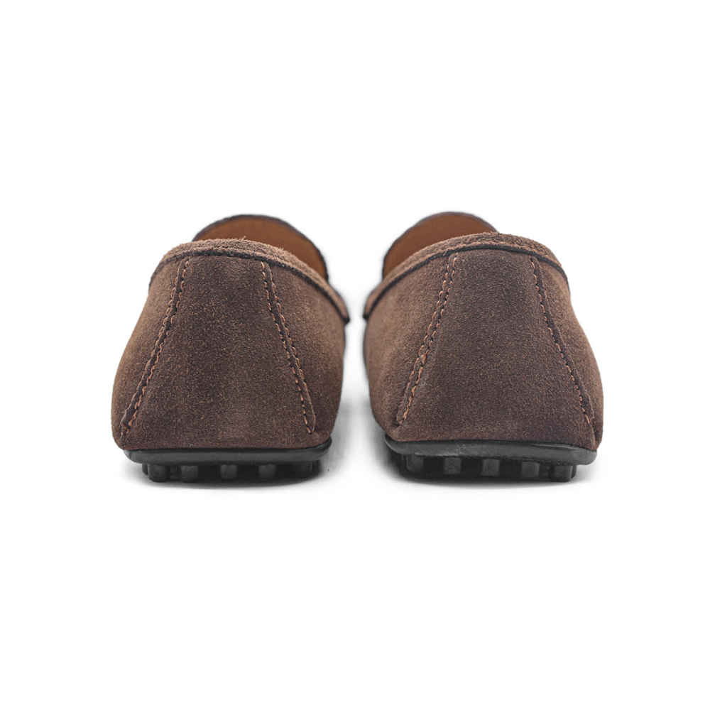 Gucci Brown Premium Suede loafers-thumb-4