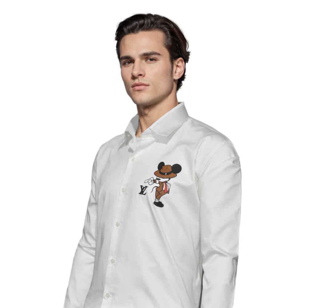 Louis Vuitton White Premium Quality Shirt-2