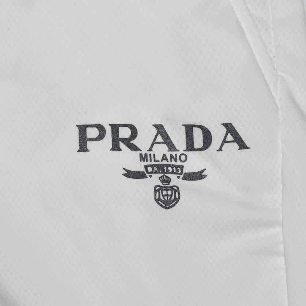 Prada White Premium Quality Men's Shorts-thumb-2