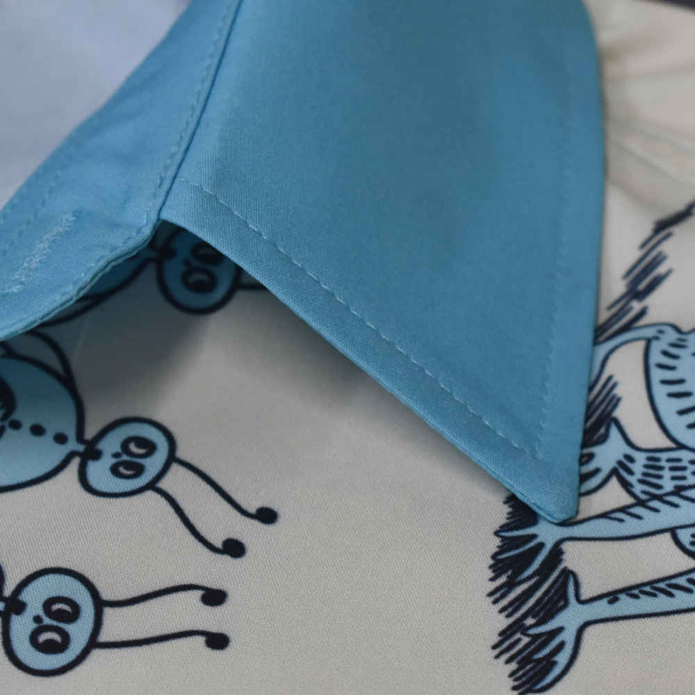 Gucci Sky Blue Premium Luxury Cotton Shirt-4