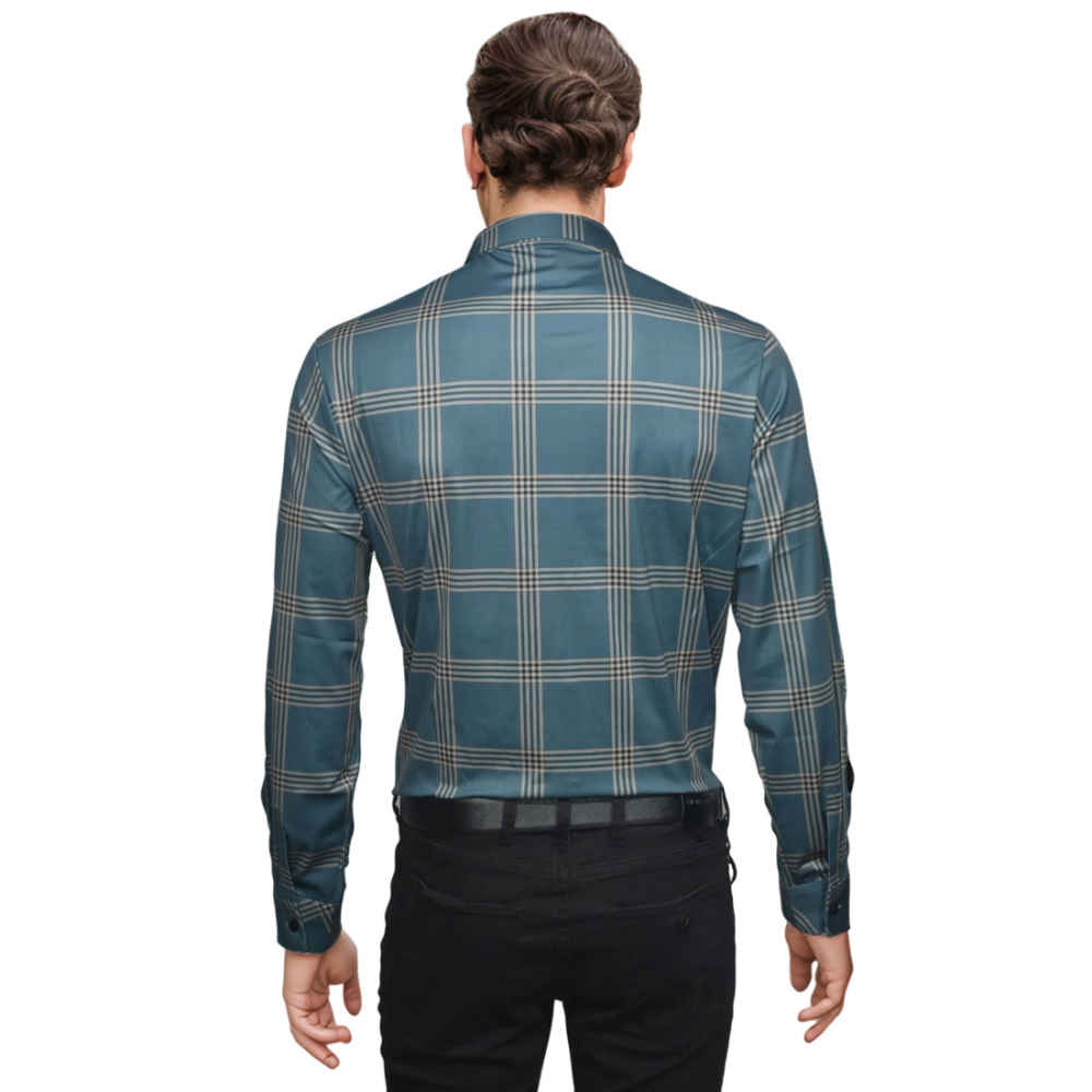 Burberry Green Checked Premium Casual Shirt-1