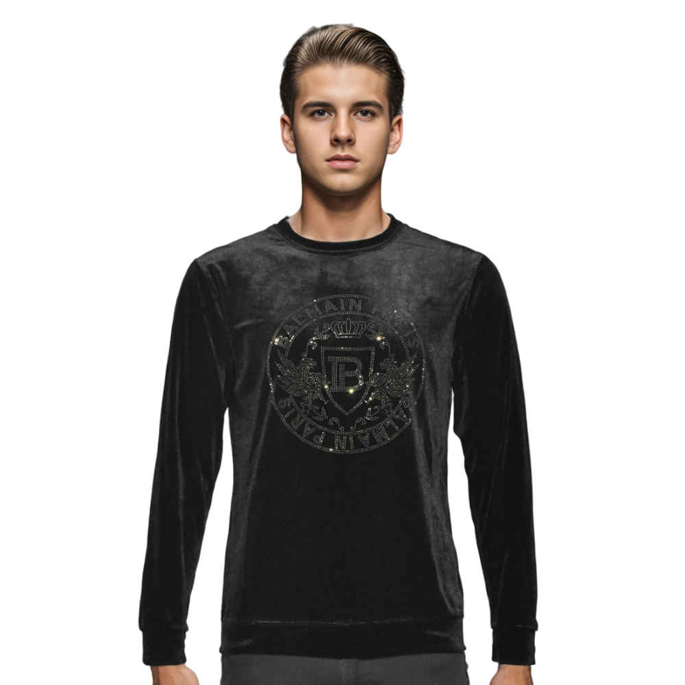 Balmain High End Quality Velvet Premium Sweatshirt-thumb-1