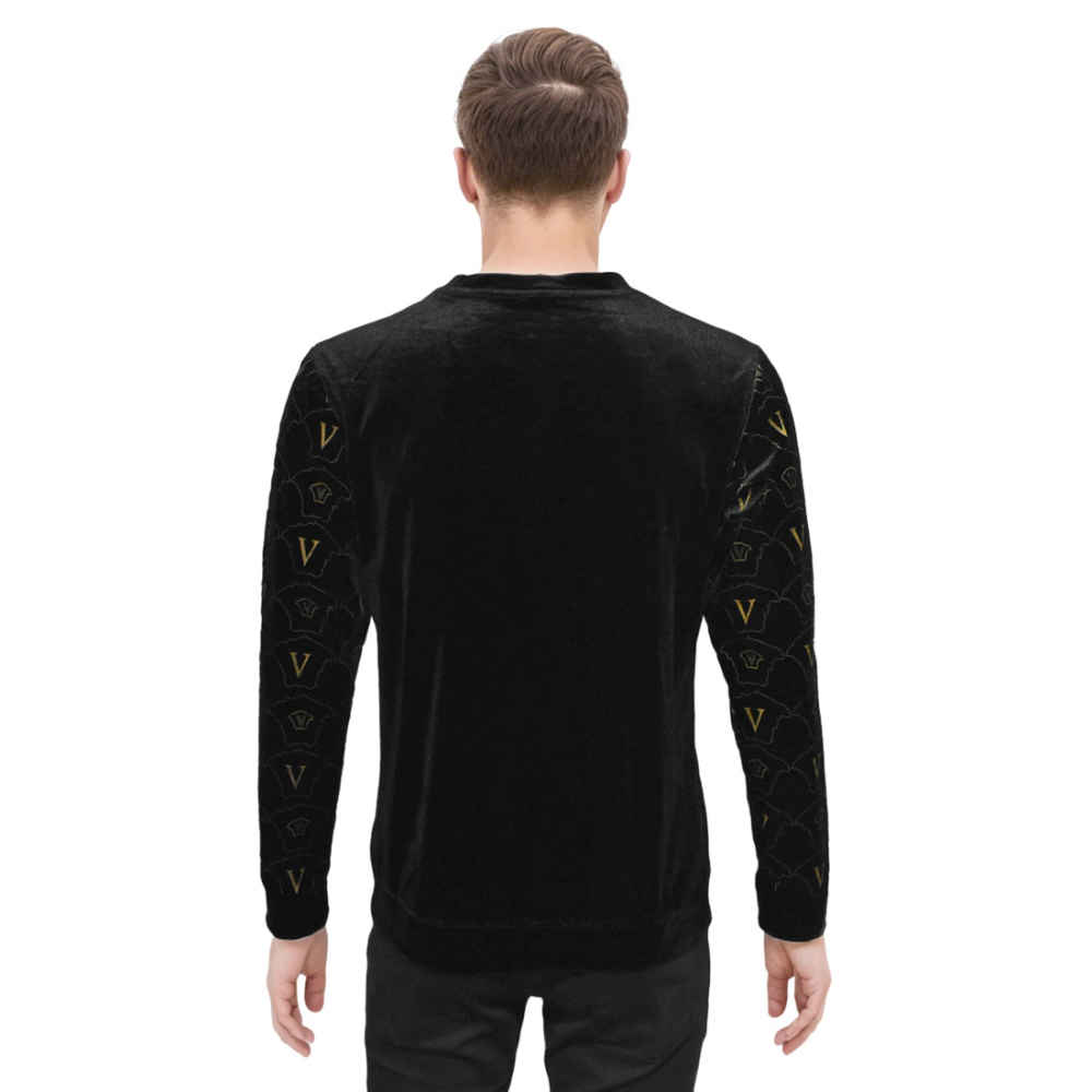 Velvet High End Black Quality Sweatshirt-1