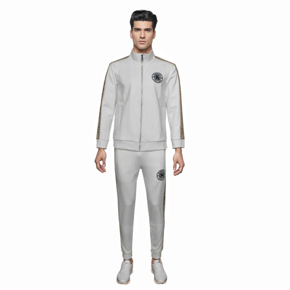 Burberry Embroidered logo White Premium Tracksuit-1