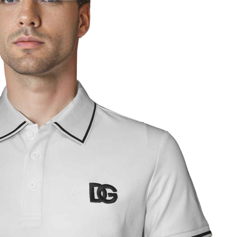 Dolce & Gabbana Embroidery-logo White Premium T-shirt-3