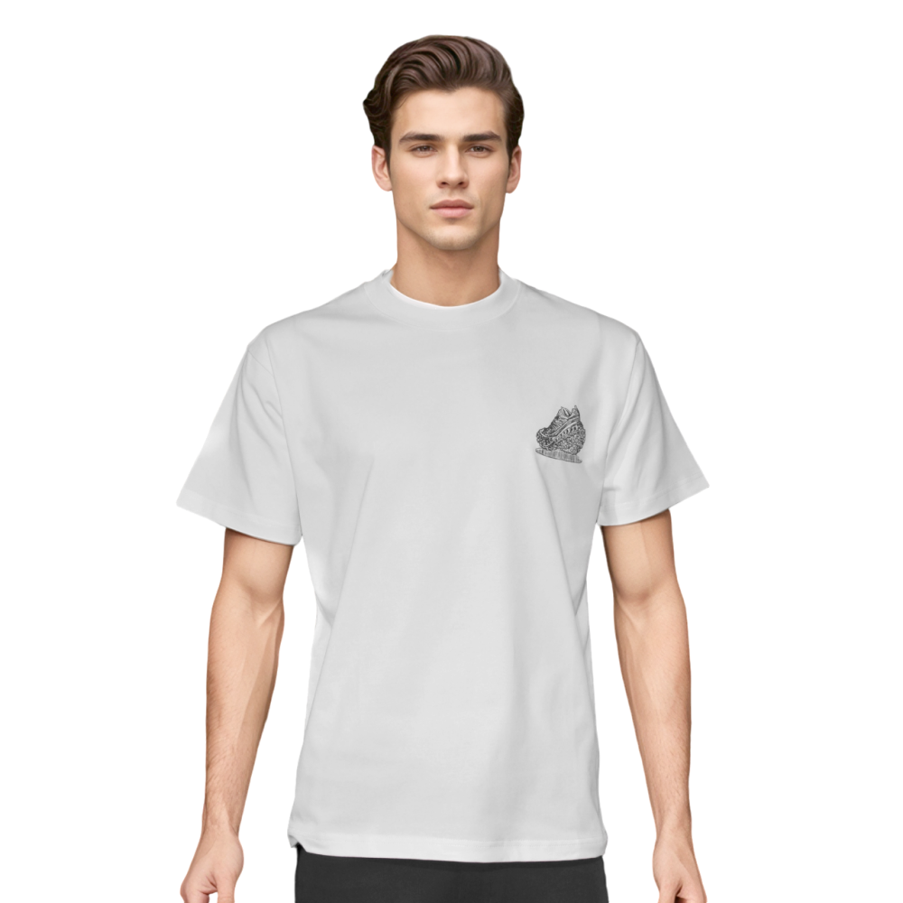 Balenciaga White Premium Quality T-shirt-thumb-0