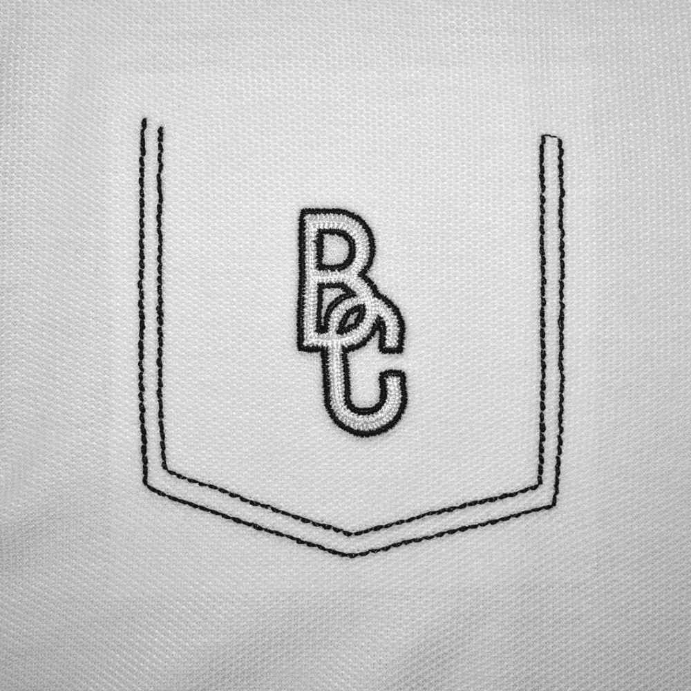 Brunello Cucinelli White Embroidery Premium Polo T-shirt-3