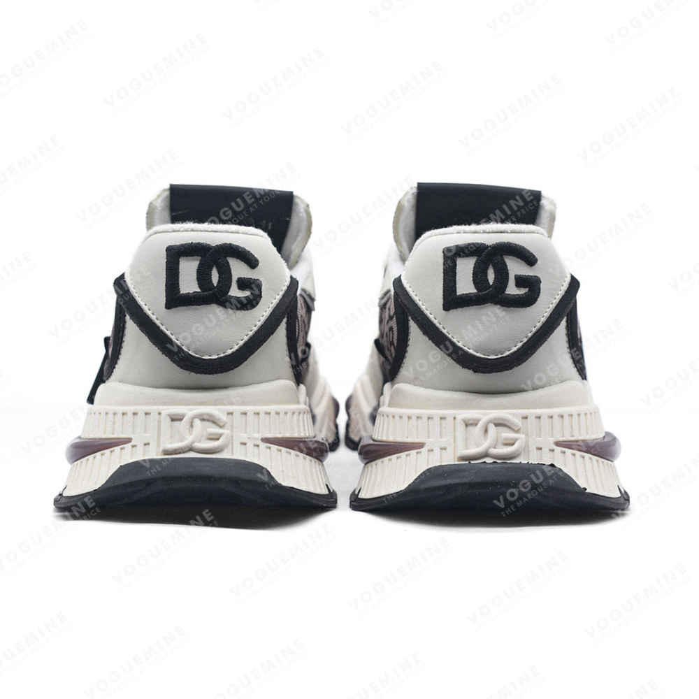 Dolce & Gabbana Airmaster Panelled Coffee Sneakers-3