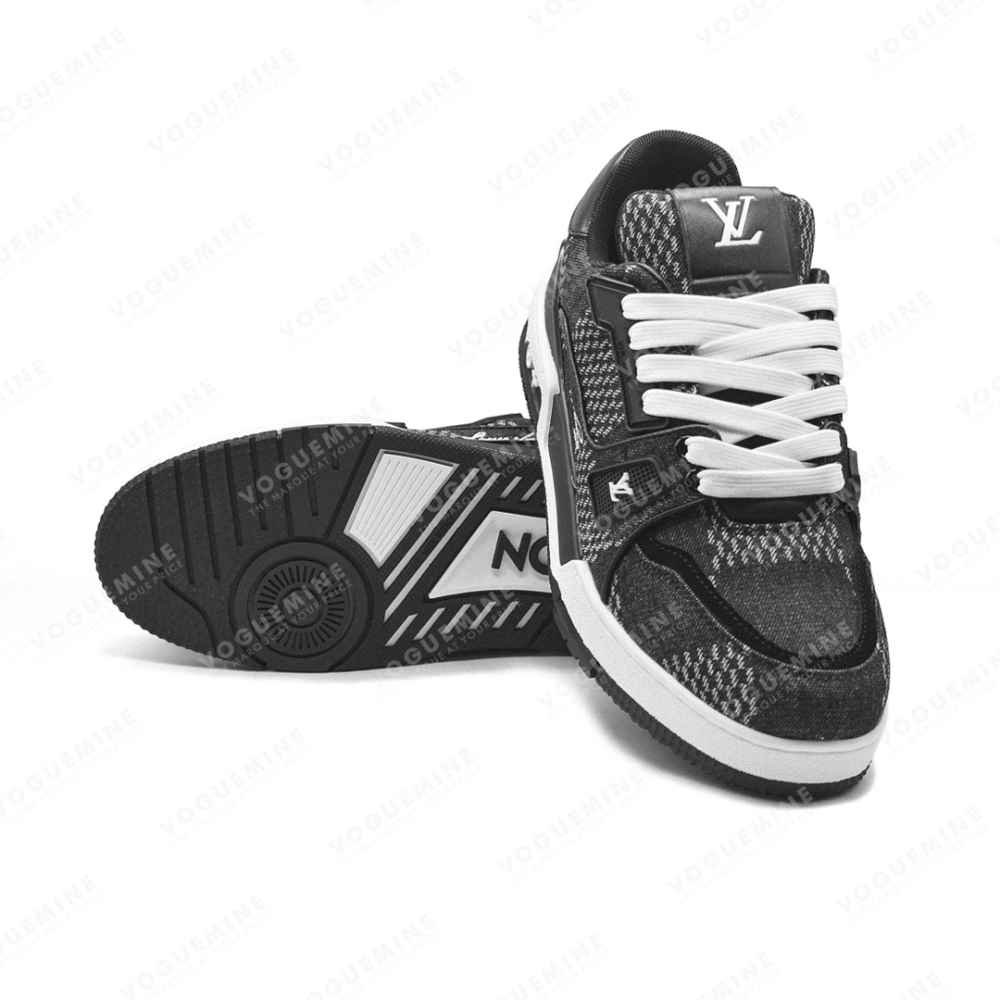 Louis Vuitton Black Premium Trainer Sneaker-thumb-5