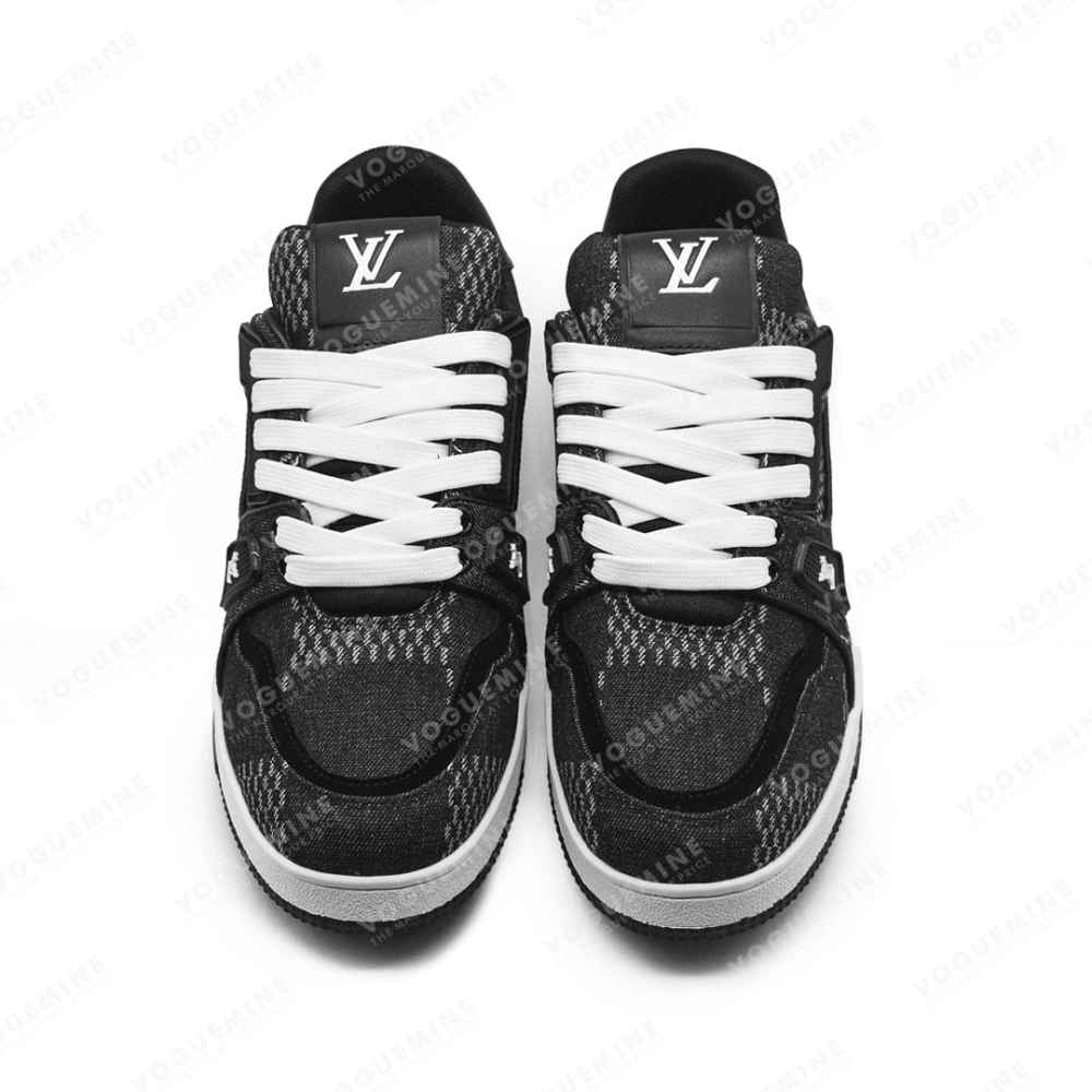 Louis Vuitton Black Premium Trainer Sneaker-thumb-4