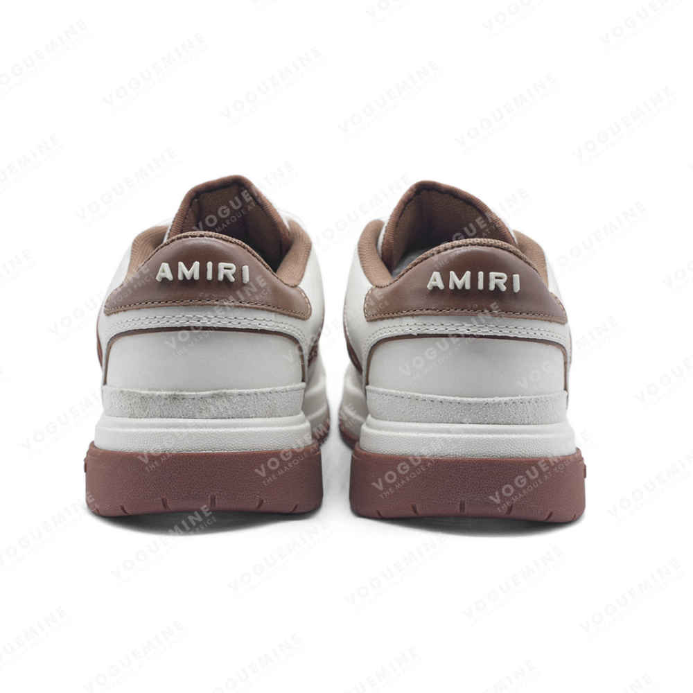 Amiri Classic Low White & Coffee Premium Sneaker-thumb-3