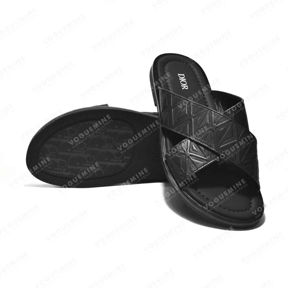 Dior Black Premium Alias Flip-flops-6