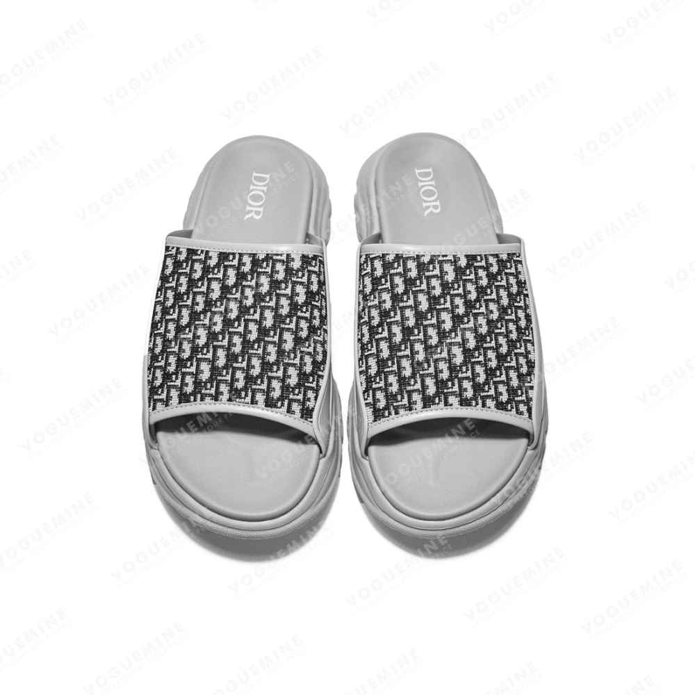Dior Grey Premium H-Town Flip-flops-3