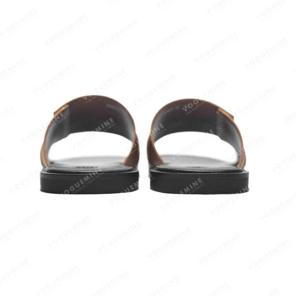 Hermes Brown Premium Gabriel Flip-flop-5